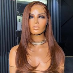 Warm Brown Hair Color, Hair Melt, Warm Hair Color, Warm Brown Hair, Chestnut Brown Hair, Butterfly Haircut, Colored Wigs, Types Of Curls, Brown Wig