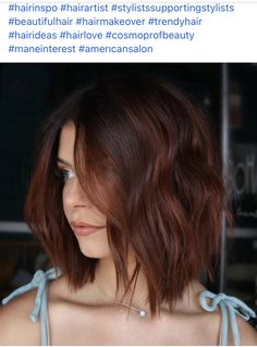 Auburn Hair Color Blonde Highlights, Copper Choppy Bob, Auburn Balayage Bob, Dark Auburn Short Hair, Short Auburn Hair Bob, Auburn Bob Haircut, Short Auburn Hair, Short Copper Hair, Copper Brown Hair