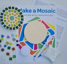 the making kit is ready to be used for mosaics and other arts and crafts