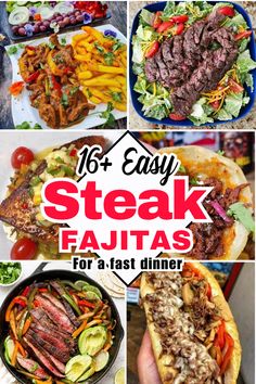 steak fajitas for a fast dinner