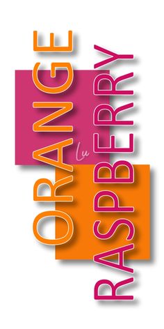 an orange and pink poster with the words creative library on it's back side