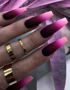 Purple Acrylic Nails, Sassy Nails, Glow Nails, Acrylic Nails Coffin Pink, Acrylic Nails Coffin Short, Acrylic Nails Coffin, Fancy Nails, Nail Polishes