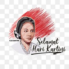 an image of a woman with the words selamat hari kartu on it