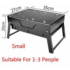 the large portable barbecue grill is shown with measurements for it's size and width