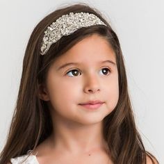 Gatsby Headband, Flower Girl Hair, Headband Crystal, Flower Girl Headband, Three Flowers, Flower Girl Headbands, Headband Flower, Girl Flower