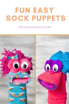 the sock puppets are easy to make and fun for kids