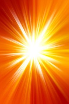 an orange and yellow background with bright beams