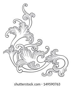 an ornate design in black and white on a white background, suitable for use as a wallpaper