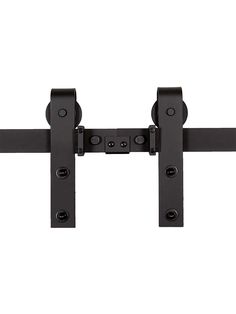 an image of two black brackets on a white background with no one in the photo