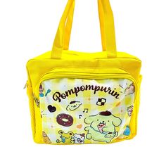 This Is For A Nwot Pompompurin Bag. Perfect For Storing Your Accessories Or Packing Your Favorite Snacks. Has Double Handles, Two Side Mesh Pockets, One Main Zip Compartment, And One Front Zip Compartment. Measures Approx. 9”L X 7.5”H X 5.5”D. Cute Yellow Satchel Bag, Cute Yellow Pouch Shoulder Bag, Cute Yellow Satchel Shoulder Bag, Cute Yellow Shoulder Bag For Everyday Use, Yellow Pouch Shoulder Bag For School, Cute Everyday Yellow Shoulder Bag, Cute Yellow Tote Shoulder Bag, Playful Yellow Bag For Everyday Use, Cute Yellow Shoulder Bag For Daily Use