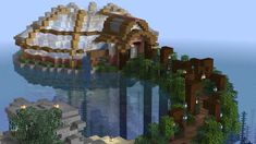 Minecraft Turtle Farm, Minecraft Sanctuary Ideas, Aquarium Design Minecraft, Turtle Minecraft Build, Minecraft Birch Builds, Minecraft Turtle Sanctuary, Minecraft Turtle Enclosure, Underwater Base Minecraft, Minecraft Water Builds