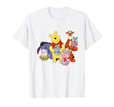 PRICES MAY VARY. Officially licensed by Disney. Whether you're sharing laughs with old friends or making new ones, let Pooh and his companions inspire you to cherish every moment of joy, laughter, and adventure. ODNY-2303 Lightweight, Classic fit, Double-needle sleeve and bottom hem Easter Characters, Winnie The Pooh Shirt, Disney Easter, Cherish Every Moment, Disney T, Disney Tees, Disney Tshirts, Disney Merchandise, Graphic Artwork