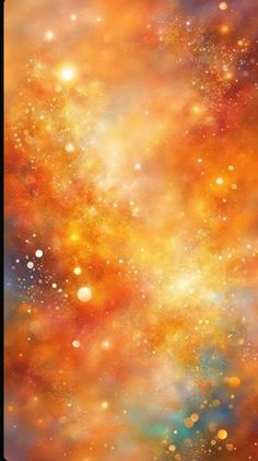 an orange and yellow background with lots of stars