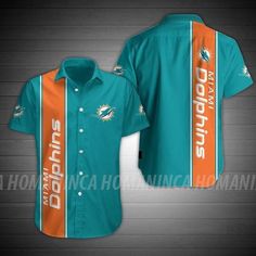 Miami Dolphins Nfl Hawaiian Summer Shirt, Miami Dolphins Summer Shirt, Miami Dolphins Nfl Fan Hawaiian Shirt Short. Enhance your wardrobe with our stylish shirts. The premium materials used to make our shirts perfectly combine comfort and elegance. Whether you're going casual or dressing up for a formal event, our collection offers the perfect choice for you. Look for a range of colors and patterns to go with your own style. Make a statement and up your style ante with our shirts. #dolphin #nfl #miami dolphins #nfl fan #Shirt #Snorider Miami Dolphins Shirt, Miami Dolphins Logo, Dolphins Logo, Hawaiian Summer, Nfl Fan, Sport Shop, Logo Gifts, Nfl Fans, Miami Dolphins