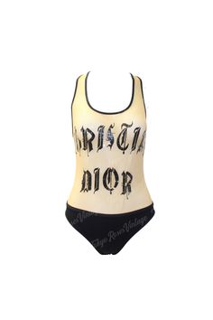 Dior One Piece Swimsuit, Dior Bodysuit, Dior Swimwear, Dior Swimsuit, Vintage Christian Dior Bustier, Gothic Text, Body Suits, Vintage Christian Dior, Roses Vintage