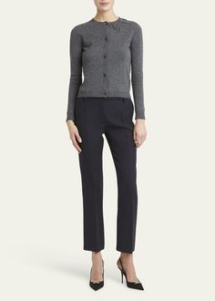 Find VALENTINO Bow Shoulder Wool Cardigan on Editorialist. Valentino Garavani cardigan with a bow detail on the shoulder Round neckline; button front Long sleeves Relaxed fit Virgin wool Made in Italy Elegant Button-up Cardigan For Business Casual, Elegant Fall Workwear Cardigan, Elegant Fall Cardigan For Workwear, Elegant Fall Cardigan For Work, Fitted Workwear Cardigan, Elegant Fitted Cardigan For Work, Fitted Cardigan For Workwear, Tailored Elegant Winter Cardigan, Elegant Tailored Winter Cardigan