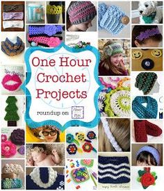 the cover of one hour crochet projects