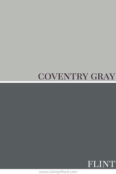 a gray and white color scheme with the words coventry gray