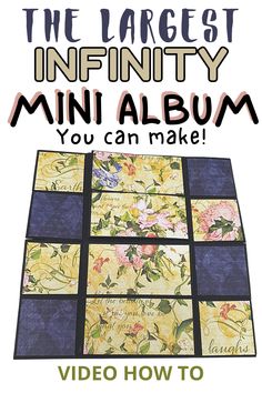 the largest infinnty mini album you can make video how to use it?