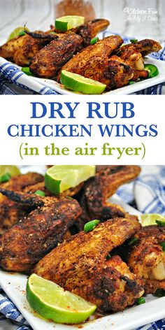 chicken wings in the air fryer with limes