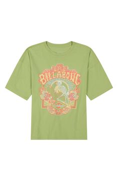 This oversized and comfy cotton T-shirt is just what your child wants to wear, and it's got a gnarly surf graphic too. 100% cotton Machine wash, tumble dry Imported Preppy Billabong Shirt, Cute Billabong Shirts, Billabong T Shirt, Billabong Tees, Billabong Tshirt, Surf Graphic, Billabong Shirts, Billabong Shirts Graphic Tees, Wishlist 2024