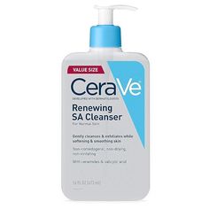 ✨ Unlock your skin's potential with CeraVe Salicylic Acid Cleanser! ✨ Packed with Hyaluronic Acid, Niacinamide, and Ceramides for a radiant glow 💫 Say goodbye to dull skin with this BHA exfoliant for your face 🌟 Click the link in bio for more info and get ready to shine! 💁‍♀️ #makeup #skincare #glowing @amazon #cerave Cerave Sa Cleanser, Cerave Renewing Sa Cleanser, Salicylic Acid Cleanser, Face Scrubs, Exfoliating Face Wash, Bumpy Skin, Acne Cleansers, Foaming Facial Cleanser, Foaming Face Wash