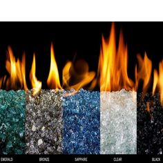 Reflective Fire Glass Options Fireplace Glass Rocks, Fire Glass Fireplace, Fireplace Update, Glass Fire Pit, Gas Fireplace Insert, Propane Gas Grill, Glass Rocks, Glass Fireplace, Gas Logs