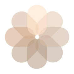 an abstract flower is shown in shades of beige and light pink on a white background