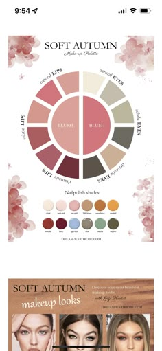 Soft Summer And Soft Autumn, Soft Autumn Worst Colors, Soft Autumn Deep Color Palette, Soft Autumn Asian, Soft Autumn Eyeshadow Palette, Soft Autumn Outfits Inspiration, Muted Autumn Makeup