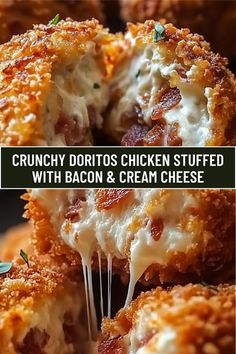 crunchy doritos chicken stuffed with bacon and cream cheese