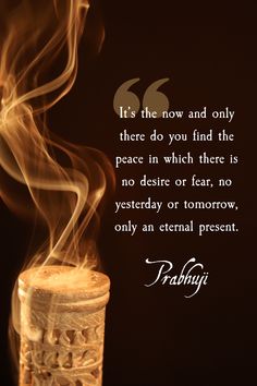 "It’s the now and only there do you find the peace in which there is no desire or fear, no yesterday or tomorrow, only an eternal present." Excerpt from Prabhuji's book "What Is As It Is". #inspire #spiritualquotes #now #peace #spirituality Advaita Vedanta, Bhakti Yoga, The Human Experience, Kundalini Yoga, The Peace, Ancient Wisdom, Human Experience, To Study