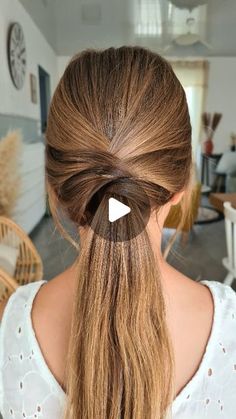 A Ponytail, Hair Simple Styles, Self Hairstyle, Styling Hairstyles, Hair Do Simple, Easy Hairstyles For Long Straight Hair, Poney Tale Hairstyle Simple, Easy Hairstyle Video