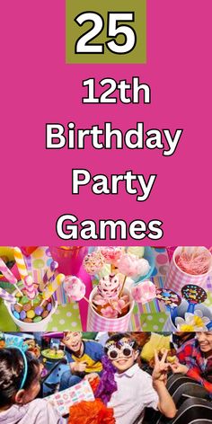 the birthday party games are available for kids to play