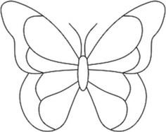 the outline of a butterfly with wings