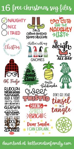 the christmas svg bundle is available for free