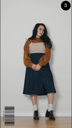 Plus Size Japanese Fashion, Short Chubby Girl Outfits, Chubby Aesthetic Outfit, Plus Size Asian Fashion, Plus Size Korean Fashion, Autumn Outfits Curvy, Curvy Casual Outfits, Casual Outfits Fashion, Outfit Korean Style