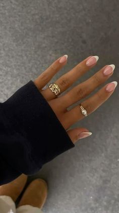 Simple Sleek Nails, Plain Nails French Tip, French Tip Gel Extensions, Classy Nails Flower, Natural Looking Acrylic Nails Square, Grad Picture Nails, Plain Wedding Nails, Formal Gel Nails, Engagement Acrylic Nails