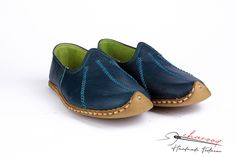 Comfy, handmade, natural leather women's flat shoes, loafers, slip ons, house shoes. The Shoes are suitable for wearing inside or / and outside. These shoes take good care of your feet;  - Ethically sourced leather - Comfortable  - %100 Handcrafted  - Keep your feet cool and dry.  - Made to keep your feet cool, dry & odourless. - Designed to release static electric from the body thanks to leather sole..  - Charooq  is handcrafted and made by natural materials. This makes  each pair unique.  Arti Blue Slip-on Moccasins, Blue Leather Sole Slip-on Moccasins, Blue Leather Closed Toe Slip-ons, Blue Closed Toe Slip-ons With Leather Sole, Blue Flat Slip-on Moccasins, Blue Slip-on Moccasins With Rubber Sole, Blue Closed Toe Loafers With Rubber Sole, Comfortable Blue Leather Flats, Comfortable Blue Loafers With Flat Heel