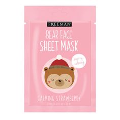 Freeman Animal Print Facial Sheet MaskBear – Infused with a light strawberry scent, this calming sheet mask helps balance and soothe stressed out skin. Your bare face will be glowing!Bunny – Infused with a creamy vanilla scent, this brightening sheet mask helps promote radiant, healthier-looking skin. You’ll be cute and bouncy like a bunny!Fox – Infused with a light peach-scent, this detoxifying sheet mask helps remove everyday impurities for fresher, Cleanser feeling skin. You’ll be sure to fee Peach Scent, Strawberry Scent, Hydrating Sheet Mask, Peppermint Scent, Facial Sheet Mask, Face Sheet Mask, Vanilla Scent, Bear Face, Bare Face