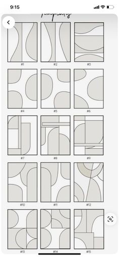 the instructions for how to make an abstract pattern in photoshopped with different shapes and sizes