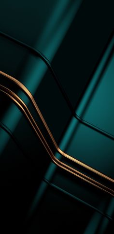 an abstract image of gold lines on a green background