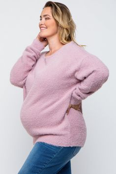 Details A solid fuzzy knit oversized maternity plus sweater with a boat neckline. Content + Care 100% NylonHand Wash Cold, Gentle Cycle, Lay Flat to Dry, Do Not Wring, Do Not Tumble Dry, No BleachImport Size + Fit Length: 31"Sleeve Length: 19"Measured From: 1XProduct Code: 86764 Boat Neckline, Maternity Clothes, Boat Neck, Lay Flat, Over 50, Blush Pink, Lavender, Sleeve Length, Knitting