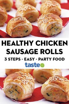 healthy chicken sausage rolls recipe with step by step instructions to make them easy and delicious