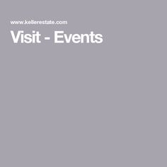 the words visit - events are written in white on a gray background