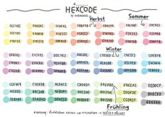 a poster with words that say hexcode and the other words in different languages