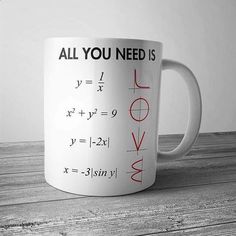 a white coffee mug with the words love written on it, all you need is love