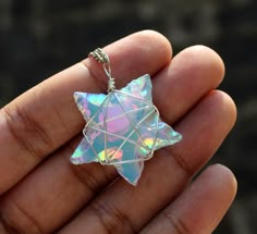 Opalite Star Angel Aura Pendant Shape : Star Size : 30 MM. In our shop all items are Handmade, The shape is also done by the hand no used cutting or any machines for the shape. You want to make customise! yes, we would love to. We have very good collection of Crystals Metaphysical and Gemstone as well, please message us for any requirements. Please bare in mind due to the current pandemic, delivery times maybe delayed. if there is a delay please do reach out to us. Thank you for your prestigious Star Angel, Magical Jewelry, Angel Aura, Tree Of Life Pendant, Funky Jewelry, Fantasy Jewelry, Dream Jewelry, Wrapped Pendant, Star Pendant