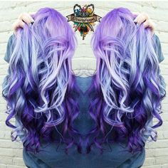 Gorgeous blue melt Mix Hair Color, Purple And Blue Hair, Goth Hairstyles, Pop Hair, Hair Colour Design, Arctic Fox Hair Color, Cute Hair Colors, Hair Color Purple