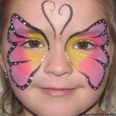 Static Image, Butterfly Face Paint, Kids Painting Crafts, Butterfly Costume, Butterfly Face, Body Suit Tattoo