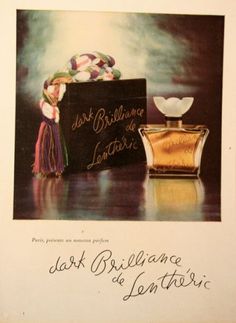 Lenthéric darck brillance - Lentheric - Publicités anciennes Vintage Cosmetics, Magazine Ads, Vintage Magazine, Vintage Beauty, Print Ads, Fragrance, Paris